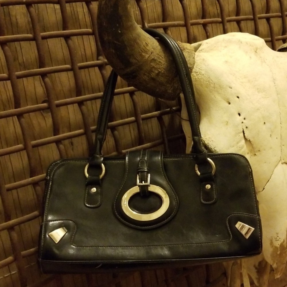 NO NAME BLACK STRONG VEGAN LEATHER SHOULDER PURSE